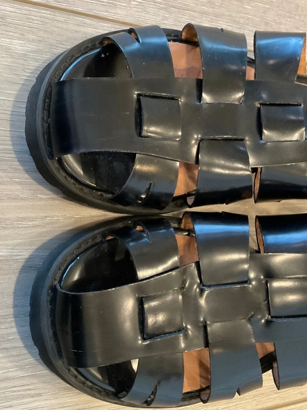 MADEWELL The Cari Fisherman Sandal in Black Size 9.5